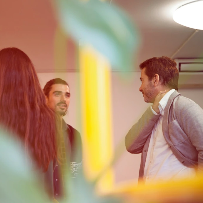 group of people gathering